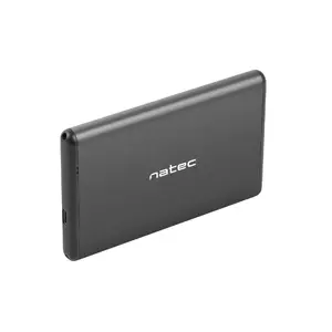 HDD/SSD enclosure NATEC RHINO-C for 2.5" SATA III drives, USB-C, aluminium, black