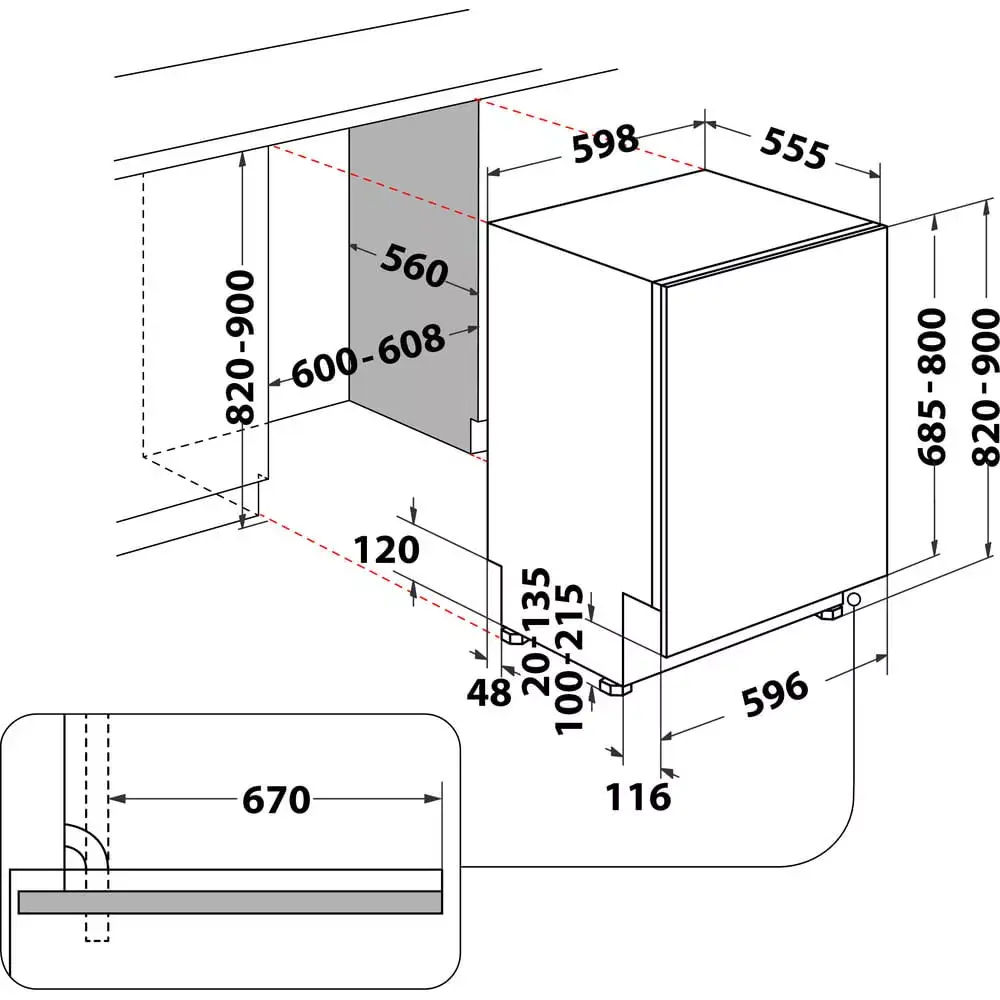 Built-in Dishwasher Whirlpool WIP 4O33 PLE S Photo 16