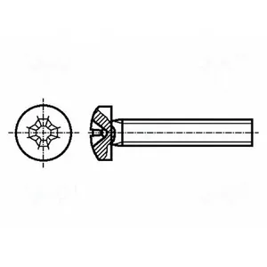 Skrūve M3.5x20 DIN 7985A cinkota Phillips PH1 no Screw Skrūve