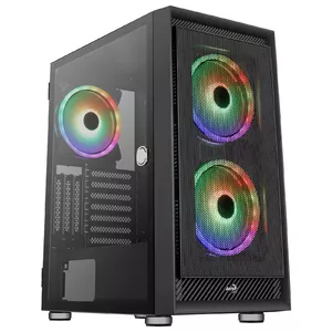 Datora korpuss Aerocool GRAPHITEV3 Midi Tower Melns