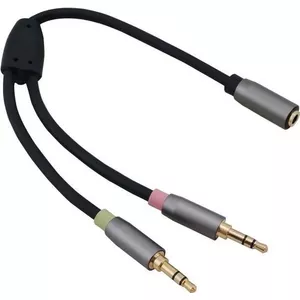 Adapter cable helos 3.5mm jack to 2x 3.5mm plugs model 288716