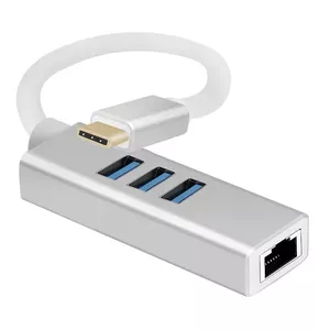 USB Hub Helos 288390 Type-C 5000 Mbit/s Silver