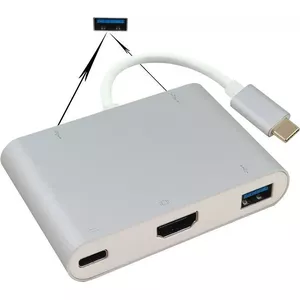 Docking station helos 288389 USB 3.1 Type-C with 4K HDMI output