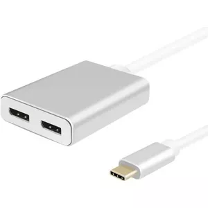 USB-C Splitter helos 288383 — 2× DisplayPort output, USB 3.1 Type-C