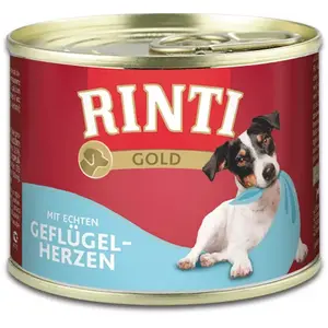 Влажный корм для собак RINTI Gold Heart Poultry Adult 185 г — полноценный беззерновой консервированный корм