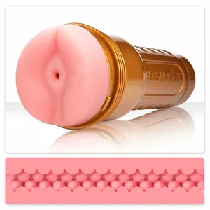 Fleshlight Stamina Training Unit Butt Flashlight masturbator Gold, Pink Silicone