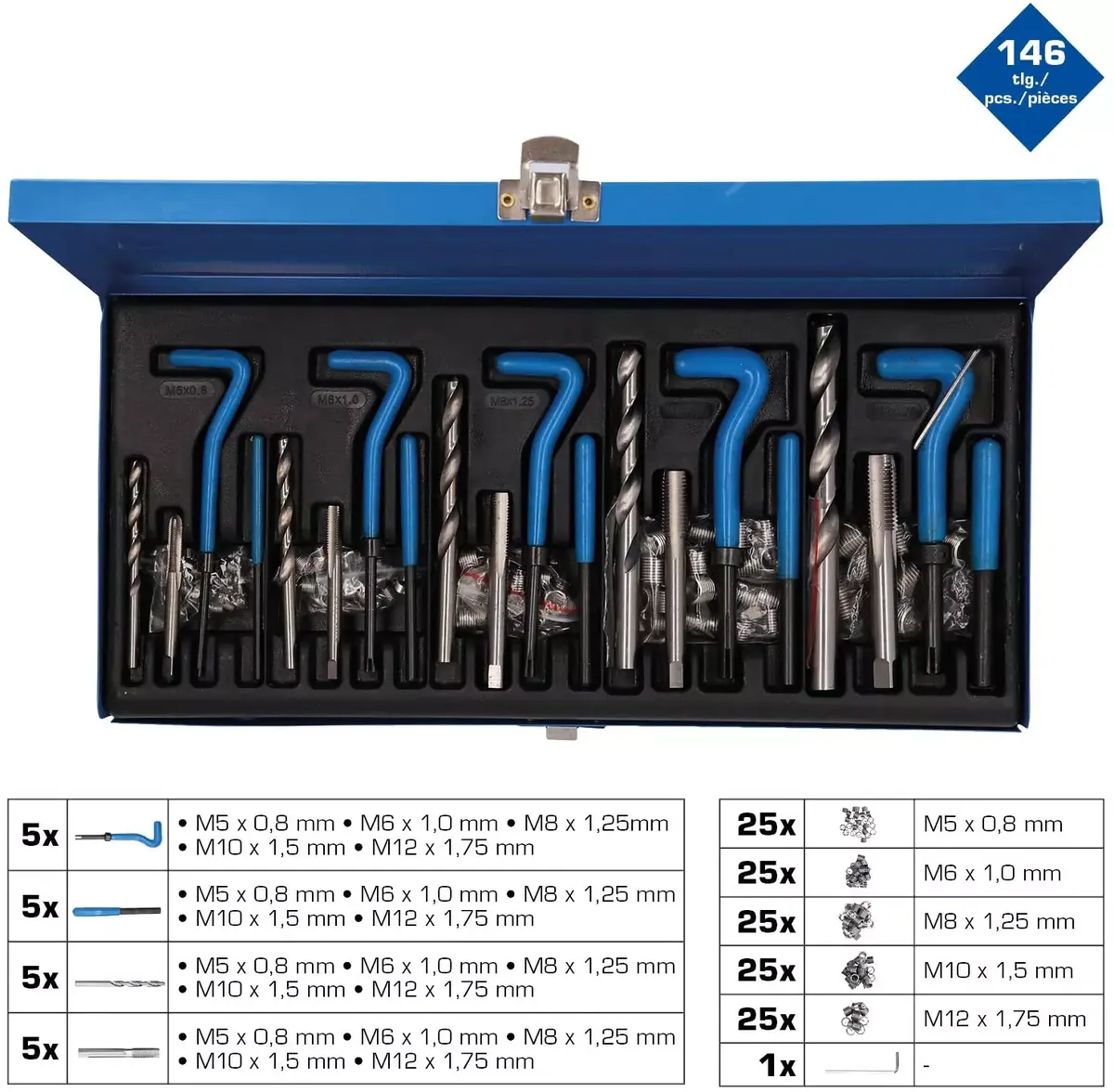 Набор для ремонта резьбы Brilliant Tools BT541150 Photo 3