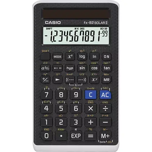 Casio FX-82Solar II Zinātniskais kabatas kalkulators