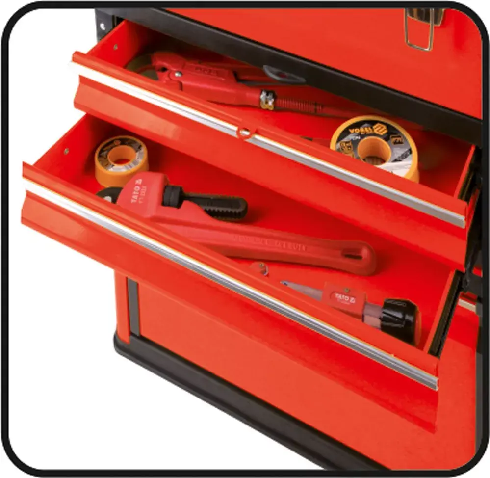 Instrumentu kaste YATO YT-09107 metāla 495x252x180 mm Photo 2