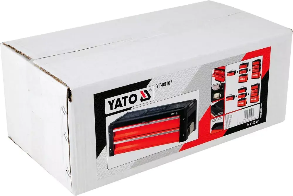 Instrumentu kaste YATO YT-09107 metāla 495x252x180 mm Photo 4