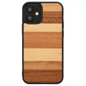 Protective smartphone case man and wood for iPhone 12 mini — black