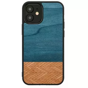Phone case man and wood for iPhone 12 mini — denim black