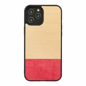 Phone case man and wood for iPhone 12 / 12 Pro — miss match black