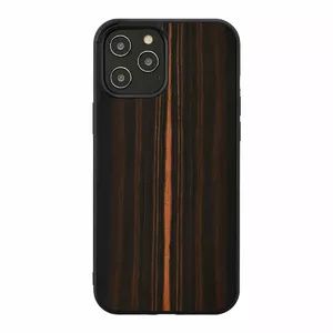 Phone case Man and Wood for iPhone 12 Pro Max — ebony black, protective hard shell