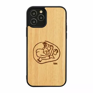 Phone case man and wood for iPhone 12 Pro Max — 'child fish' design