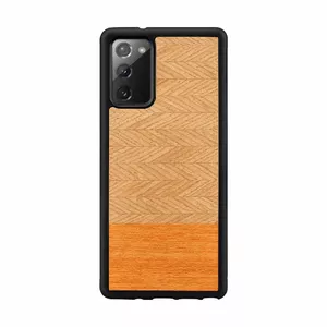Protective phone case Man and Wood Galaxy Note 20 Herringbone Arancia Black