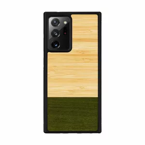 Vāciņš Galaxy Note 20 Ultra Man and Wood — bambusa mežs, melns aizsargvāciņš