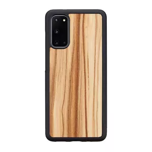Чехол man and wood Galaxy S20 cappuccino black — защитный чехол для смартфона Samsung Galaxy S20