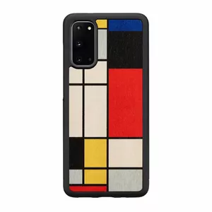 Чехол Man and Wood для Samsung Galaxy S20 — дерево, чёрный