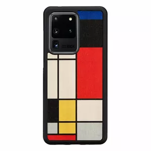 Чехол man and wood для Galaxy S20 Ultra — деревянный черный защитный корпус