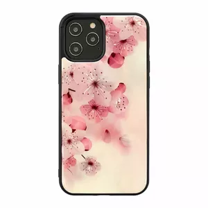 Protective phone case iKins for Apple iPhone 12 / 12 Pro — cherry blossom design