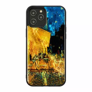 Защитный чехол iKins для Apple iPhone 12 Pro Max — черный Cafe Terrace