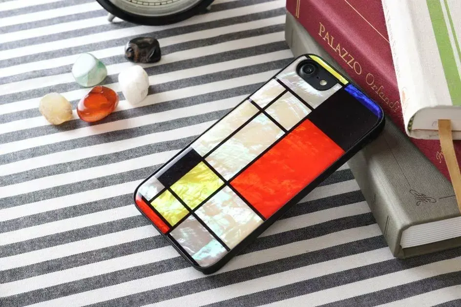 iKins case for Apple iPhone 8/7 Mondrian Black Photo 3