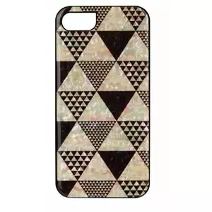 Protective phone case iKins for Apple iPhone 8/7 — pyramid pattern, black
