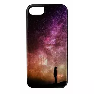 Protective phone case iKins for Apple iPhone 8/7 — starry night black