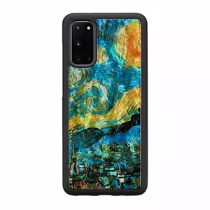 Protective phone case iKins for Samsung Galaxy S20 — black starry night design