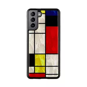Protective phone case iKins for Samsung Galaxy S21+ — Modrian Black
