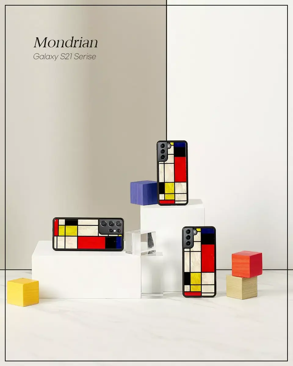 iKins case for Samsung Galaxy S21+ — Modrian Black Photo 3