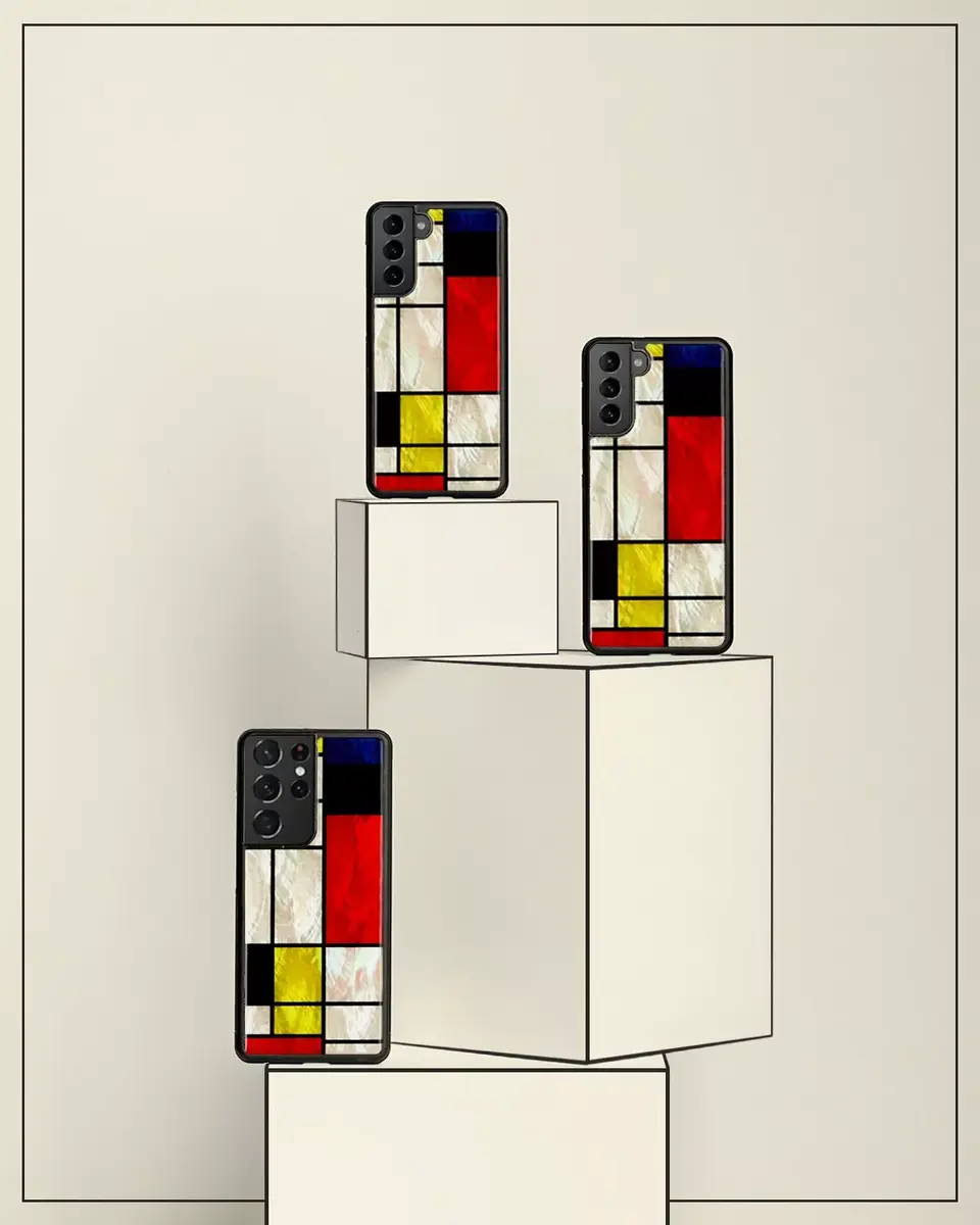 iKins case for Samsung Galaxy S21+ — Modrian Black Photo 4