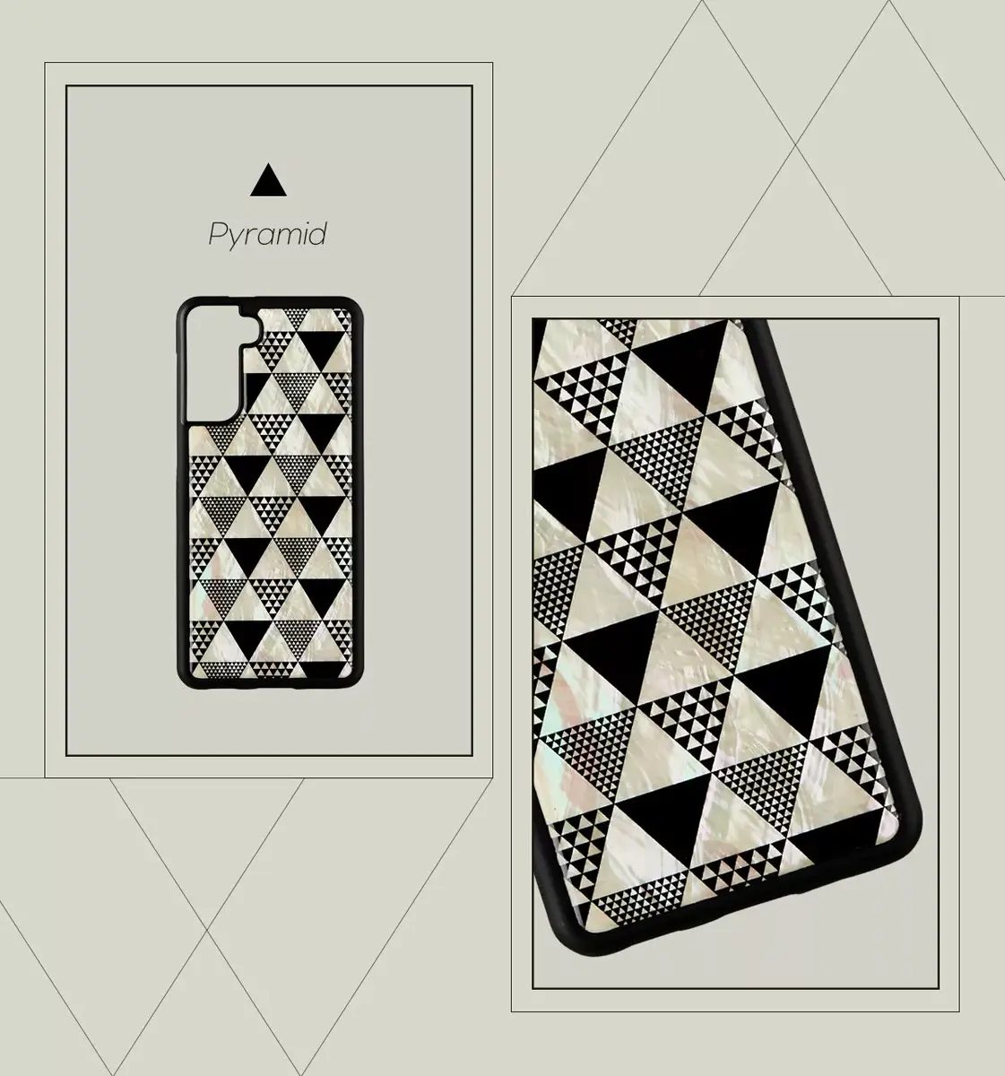 iKins phone case for Samsung Galaxy S21+ — pyramid black Photo 2