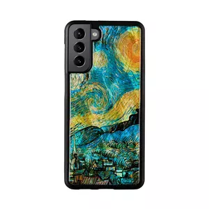 Protective case iKins for Samsung Galaxy S21+ — starry night black