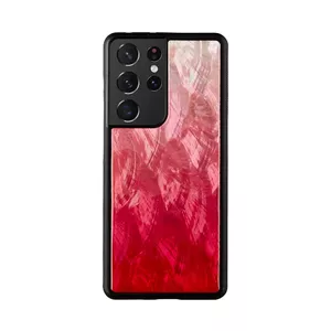 Phone case iKins for Samsung Galaxy S21 Ultra — pink lake black