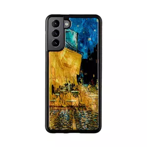 Protective phone case iKins for Samsung Galaxy S21+ — black