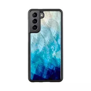 Protective phone case iKins for Samsung Galaxy S21 in Blue Lake Black