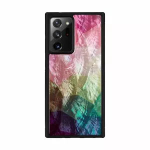 Protective phone case iKins for Samsung Galaxy Note 20 Ultra — water flower design, black
