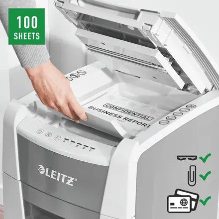 Leitz IQ Autofeed Small Office 100 P5 dokumentu smalcinātājs Photo 6