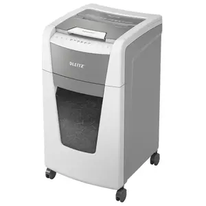 Шредер для бумаги LEITZ Leitz IQ Autofeed Office 300 — перекрестная резка P-4, 300 листов, корзина 60 л, 4×30 мм