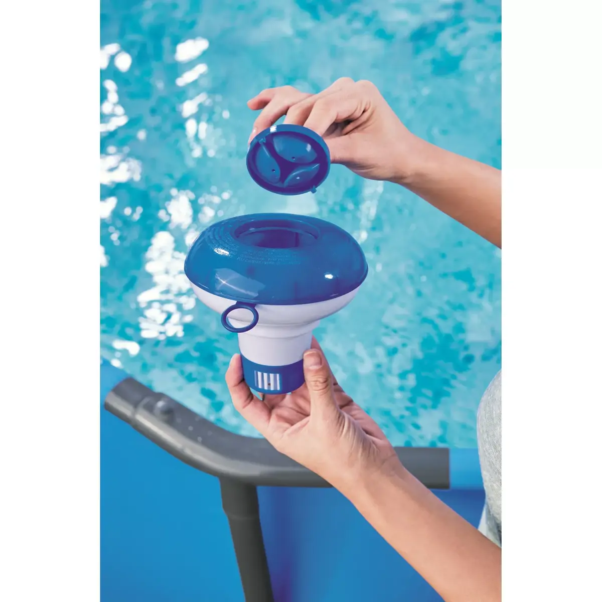 Hloru/bromu dozators Bestway Bestway Chemical Floater 12.7cm Photo 16