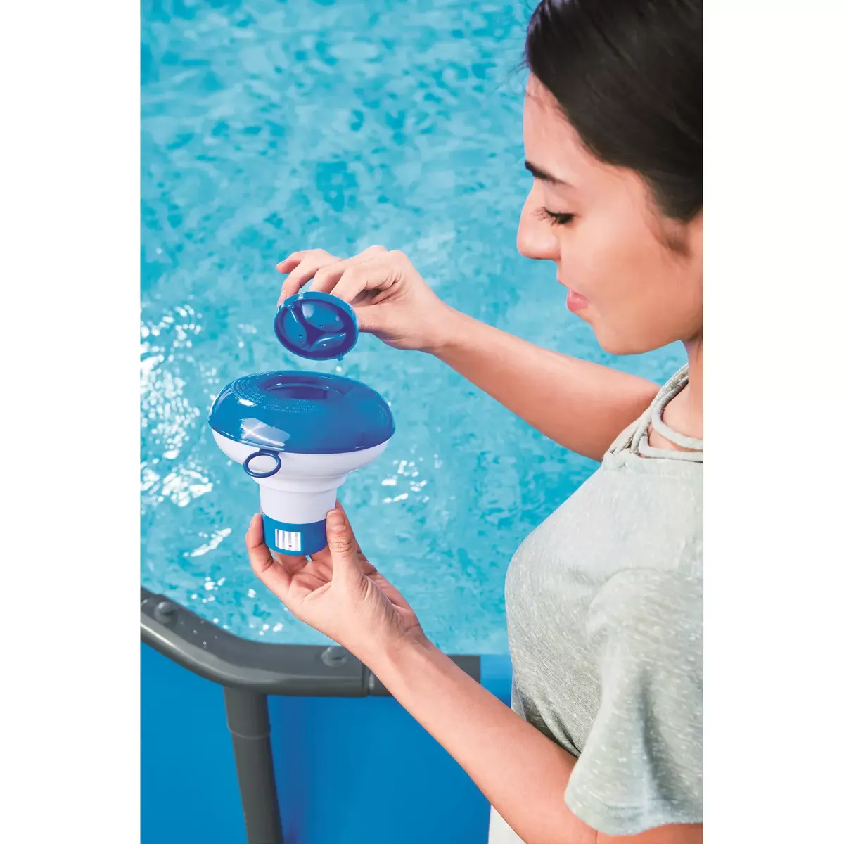 Hloru/bromu dozators Bestway Bestway Chemical Floater 12.7cm Photo 18