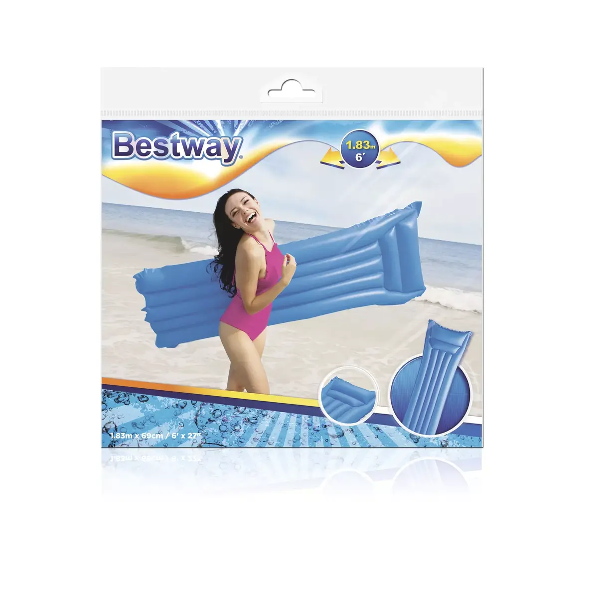 Плавательный матрас Bestway Matte Finish Air Mat Photo 40