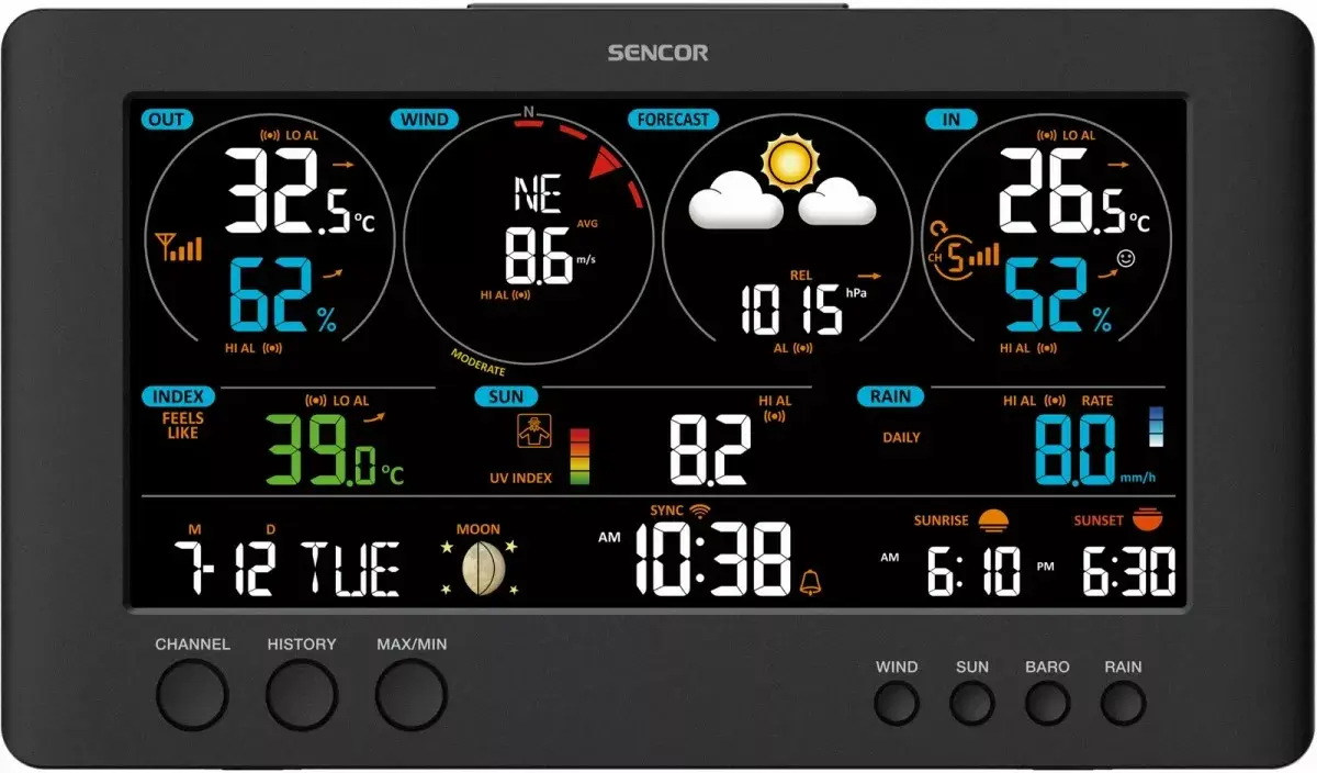 Weather station SENCOR SWS 12500 WiFi Photo 9