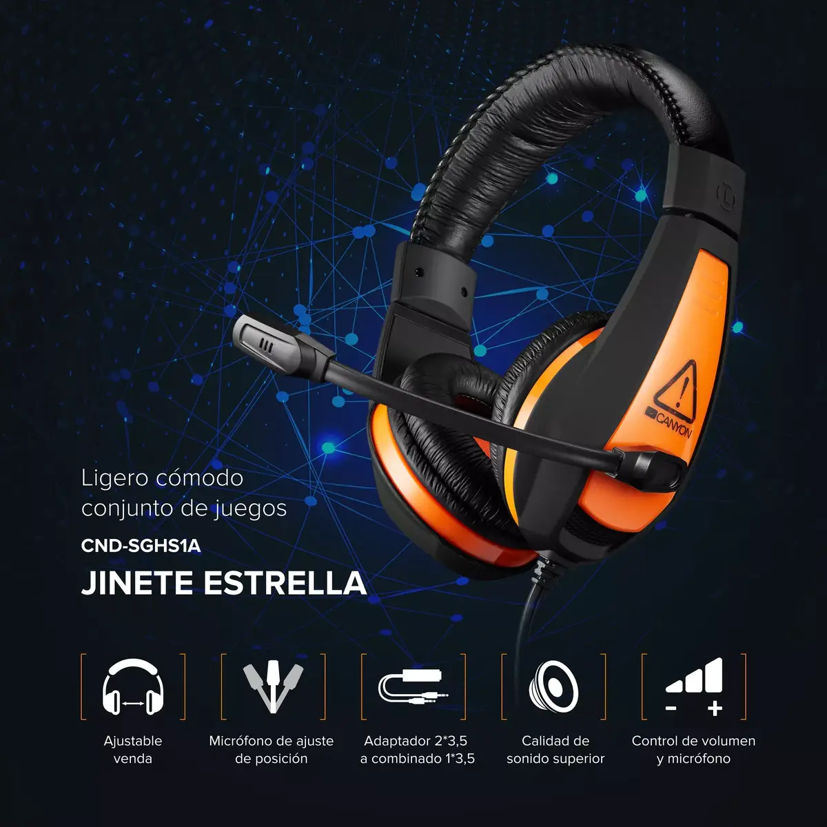 Наушники Canyon Star Raider CND-SGHS1A Photo 4
