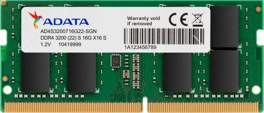 ADATA DDR4 16GB 3200MHz SO‑DIMM для ноутбука Photo 2