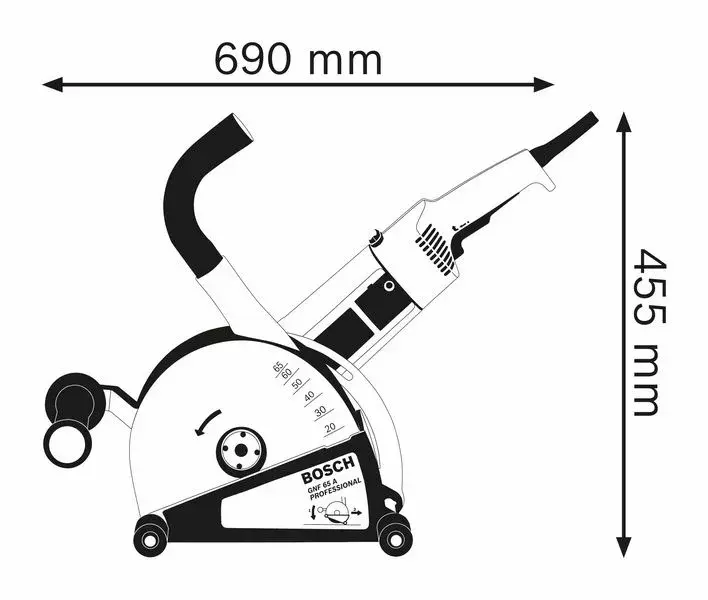 Wall chaser Bosch 0 601 368 703 — 23 cm, 2400 W Photo 2