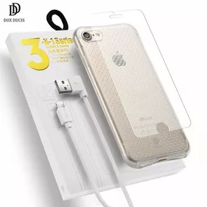 Phone accessory set Dux Ducis 3-in-1 for Samsung J3 (2017) J330 — ultra back case, 0.3 mm 9H tempered glass