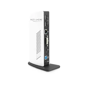 Laptop Dock DeLOCK 87568 Wired Black White